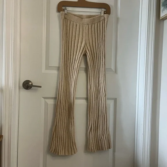 House of Harlow 1960 x Revolve Ilaria Boucle Cream Pants- Small - Picture 4 of 6